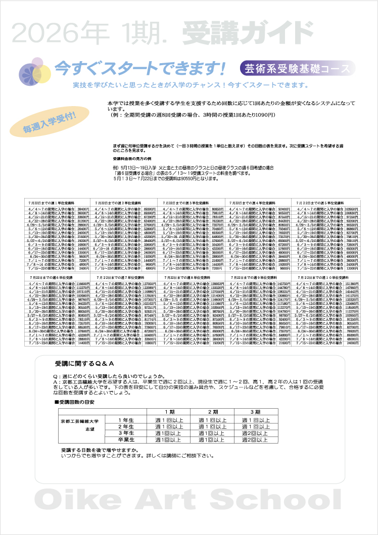 案内要項（裏面）