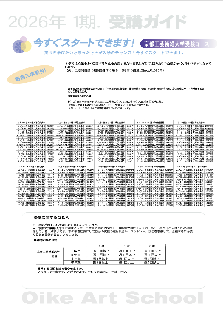案内要項（裏面）