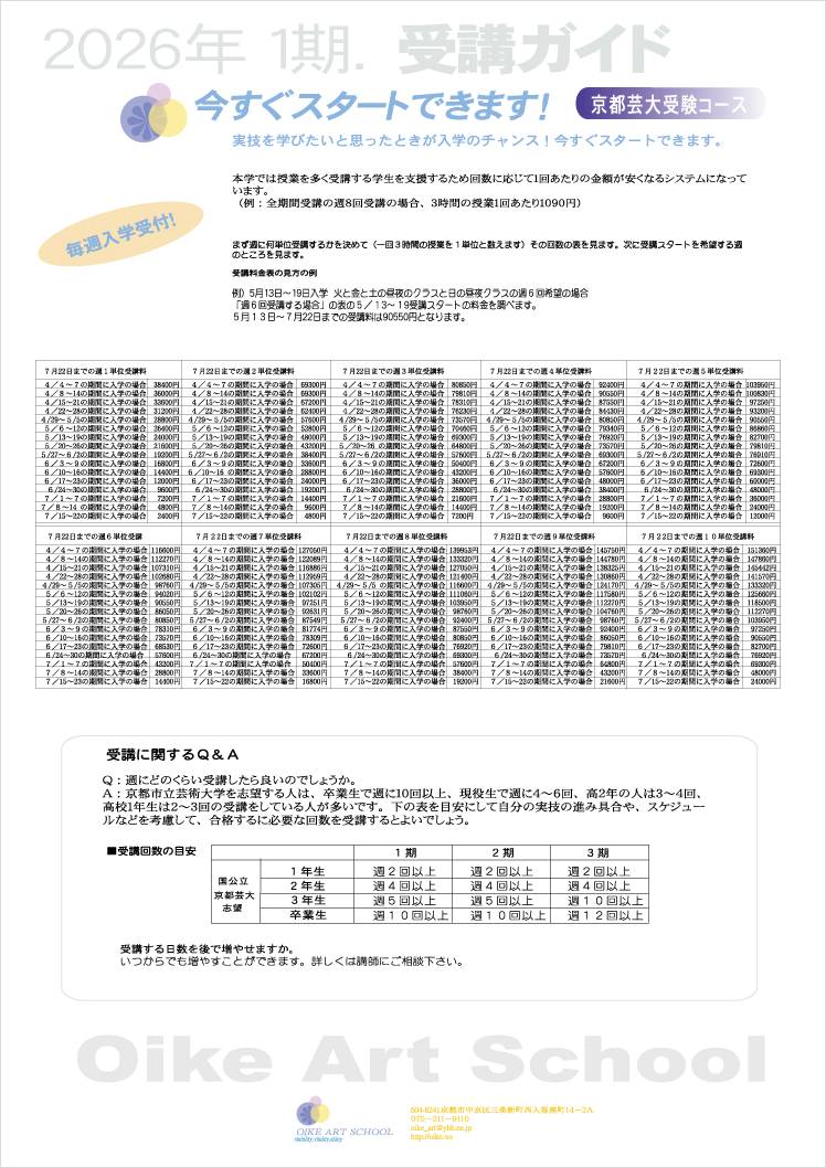 案内要項（裏面）
