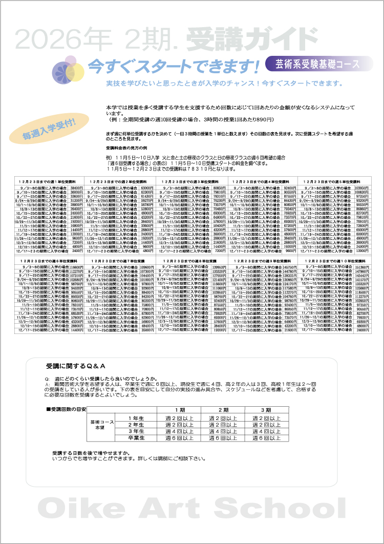案内要項（裏面）