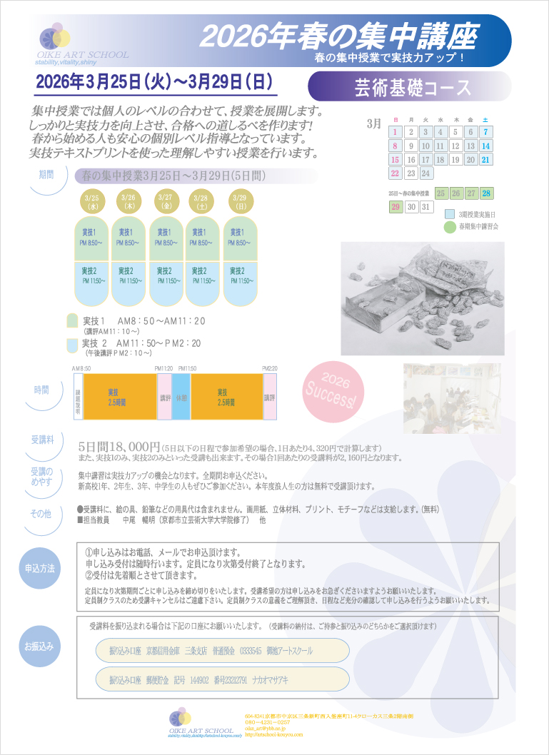 案内要項（表面）